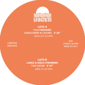 F.lli Paradiso / Lance & Disco Strummer | Chiacchiere di Lavoro / Taxi Safari 12"